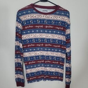Harry Potter Thermal Long Sleeve Shirt Size S Long Sleeve